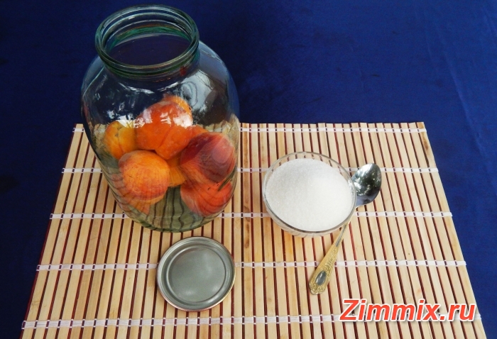 Компот из персиков на зиму рецепт с фото - шаг 1